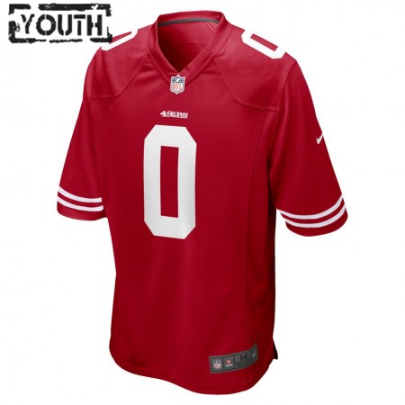 Lasten San Francisco 49ers NFL Pelipaita Trey Sermon 0 Nike Punainen 2021 NFL Draft